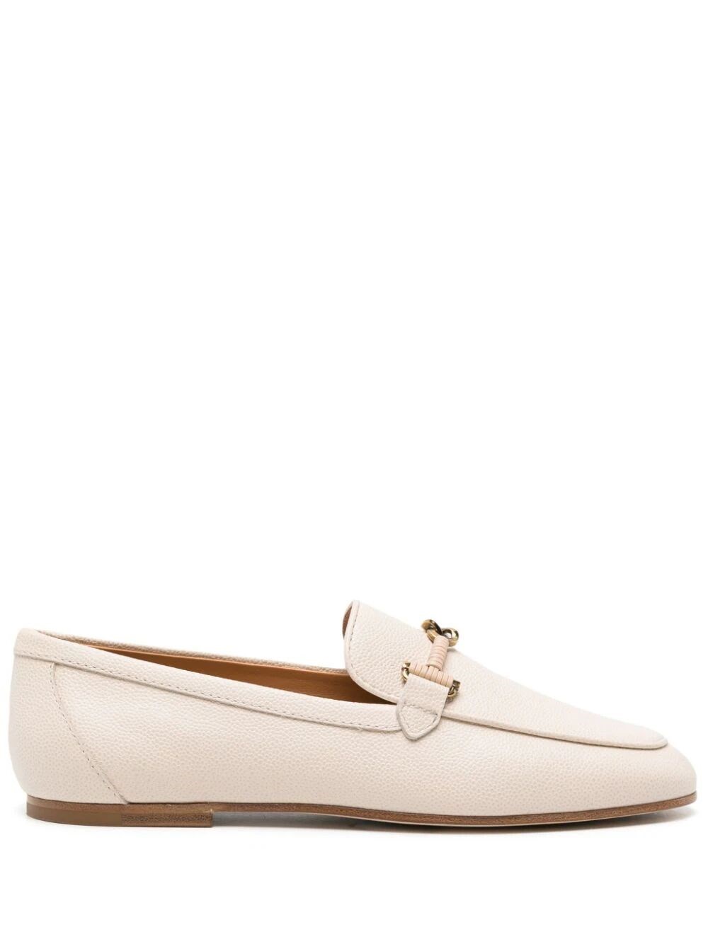 Tod's Slip-on Leather Loafers In Nude & Neutrals