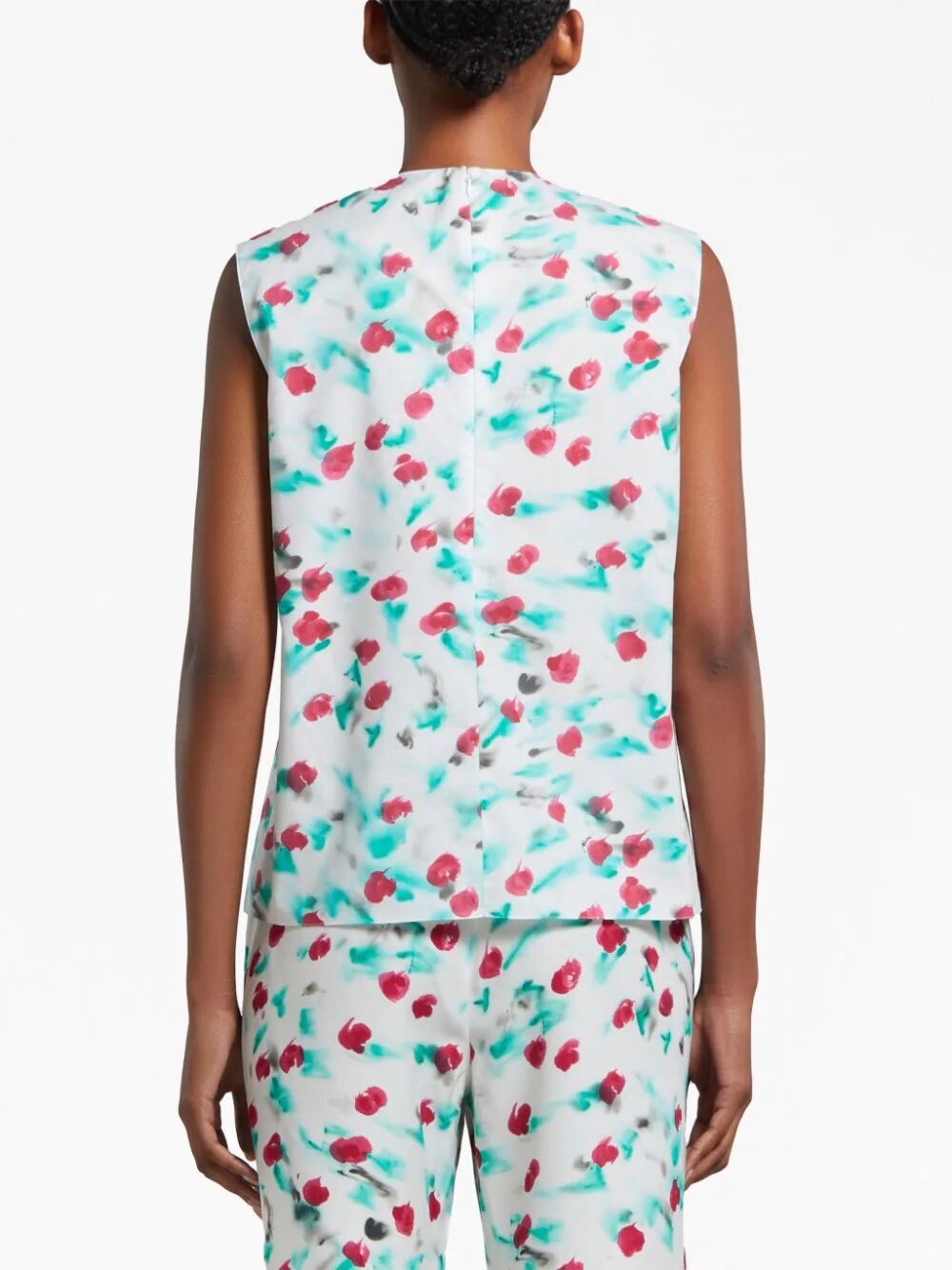 REVERIE PRINT SLEEVELESS TOP