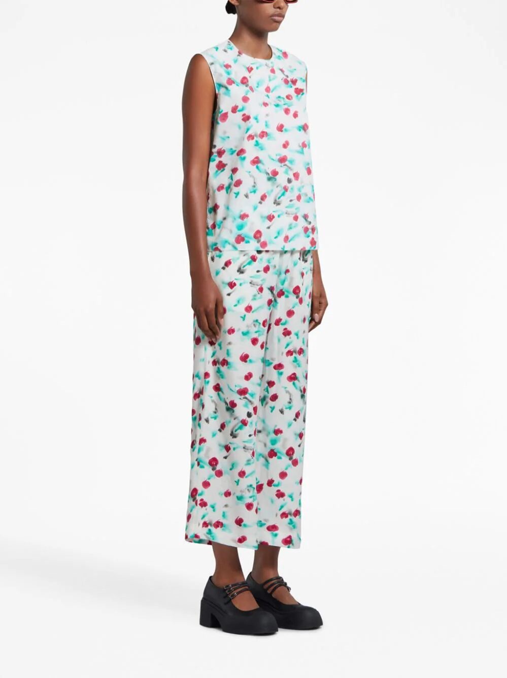 REVERIE PRINT SLEEVELESS TOP