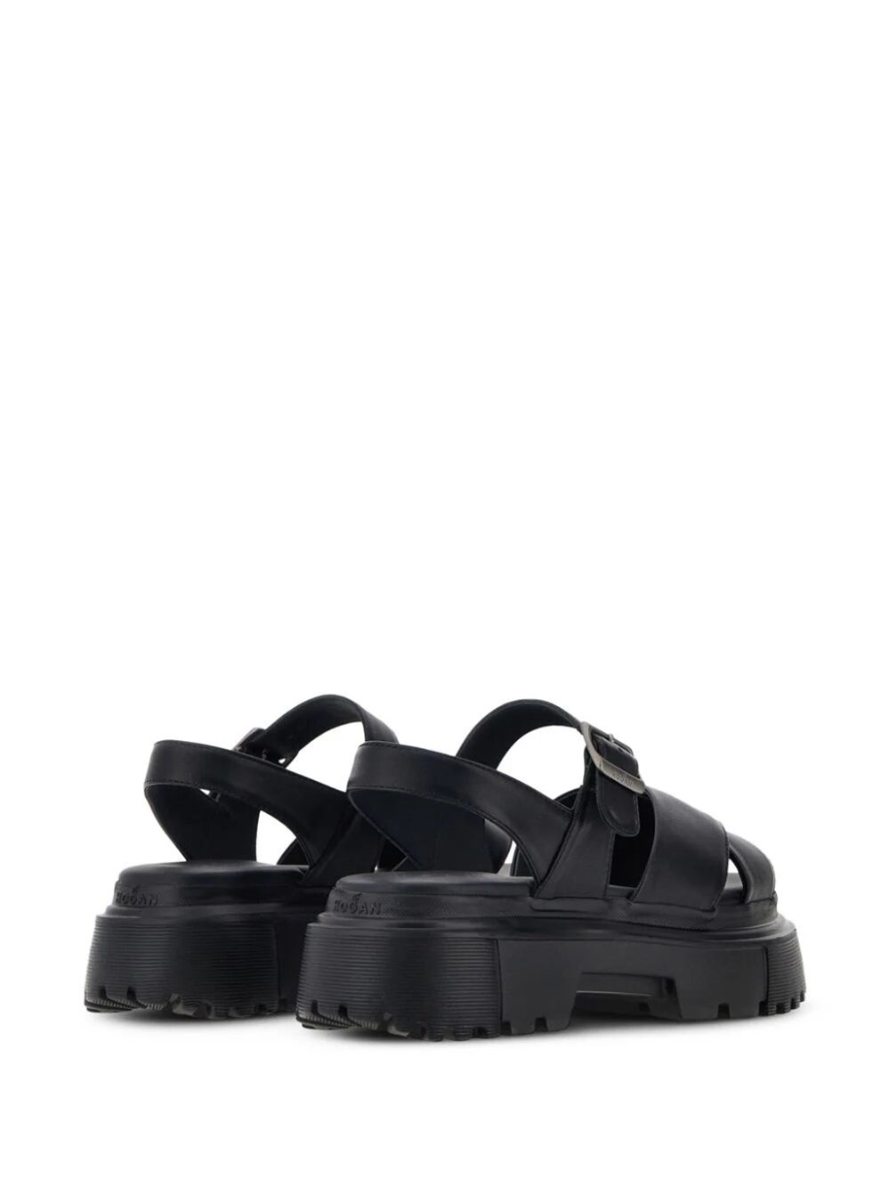 CROSSOVER-STRAPS FLAT SANDALS