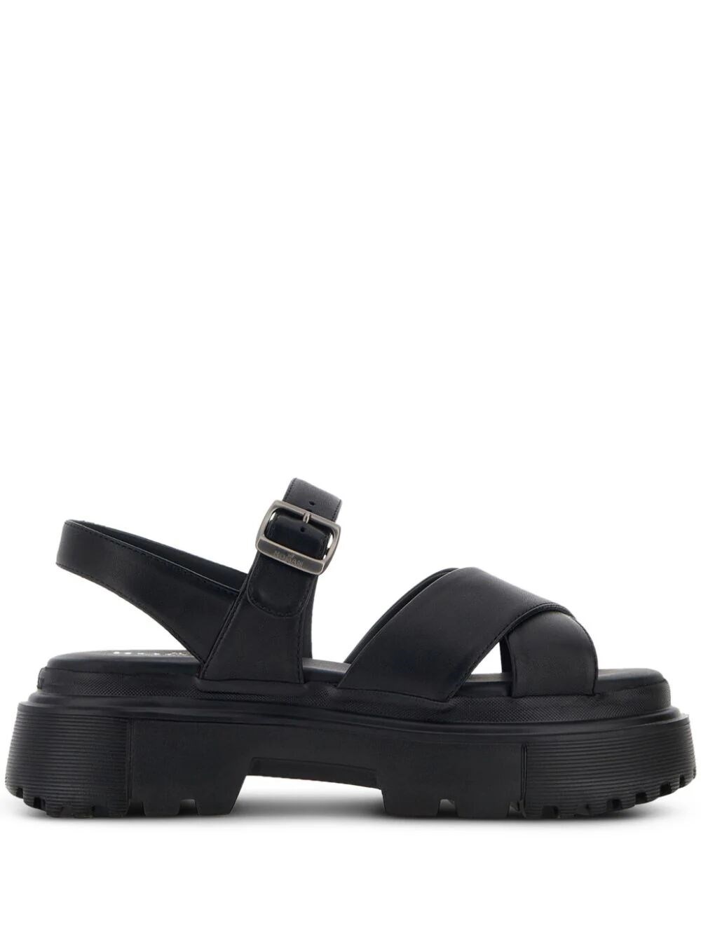 CROSSOVER-STRAPS FLAT SANDALS