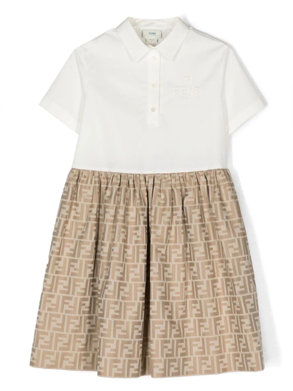 FF JACQUARD POLO DRESS