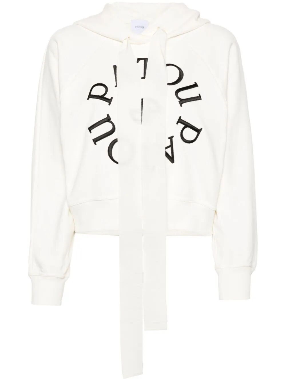 MEDALLION CROPPED HOODIE