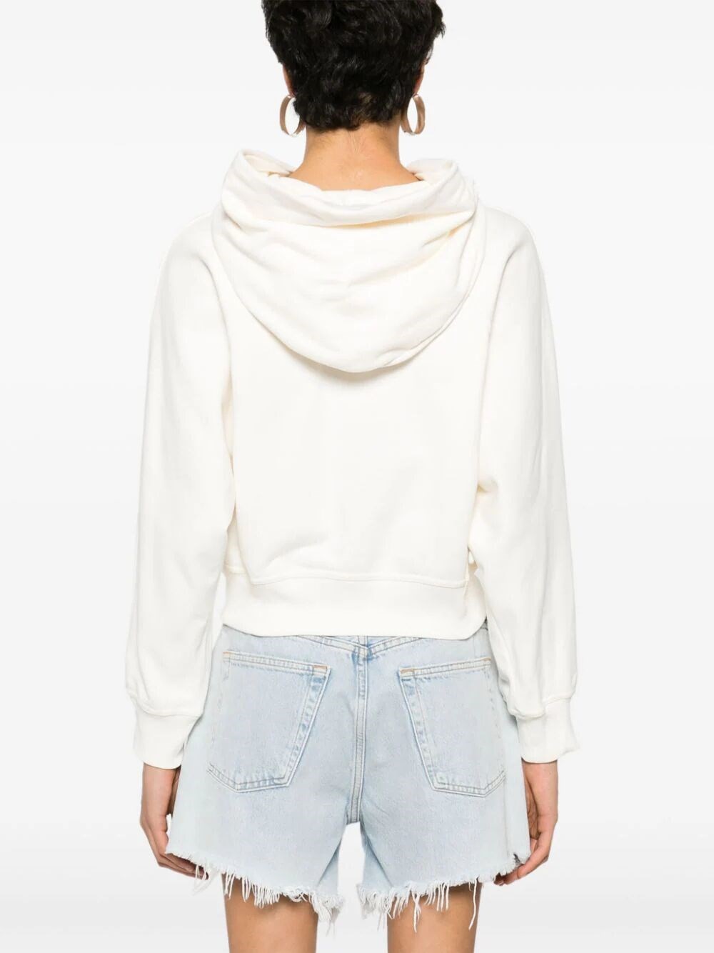 MEDALLION CROPPED HOODIE