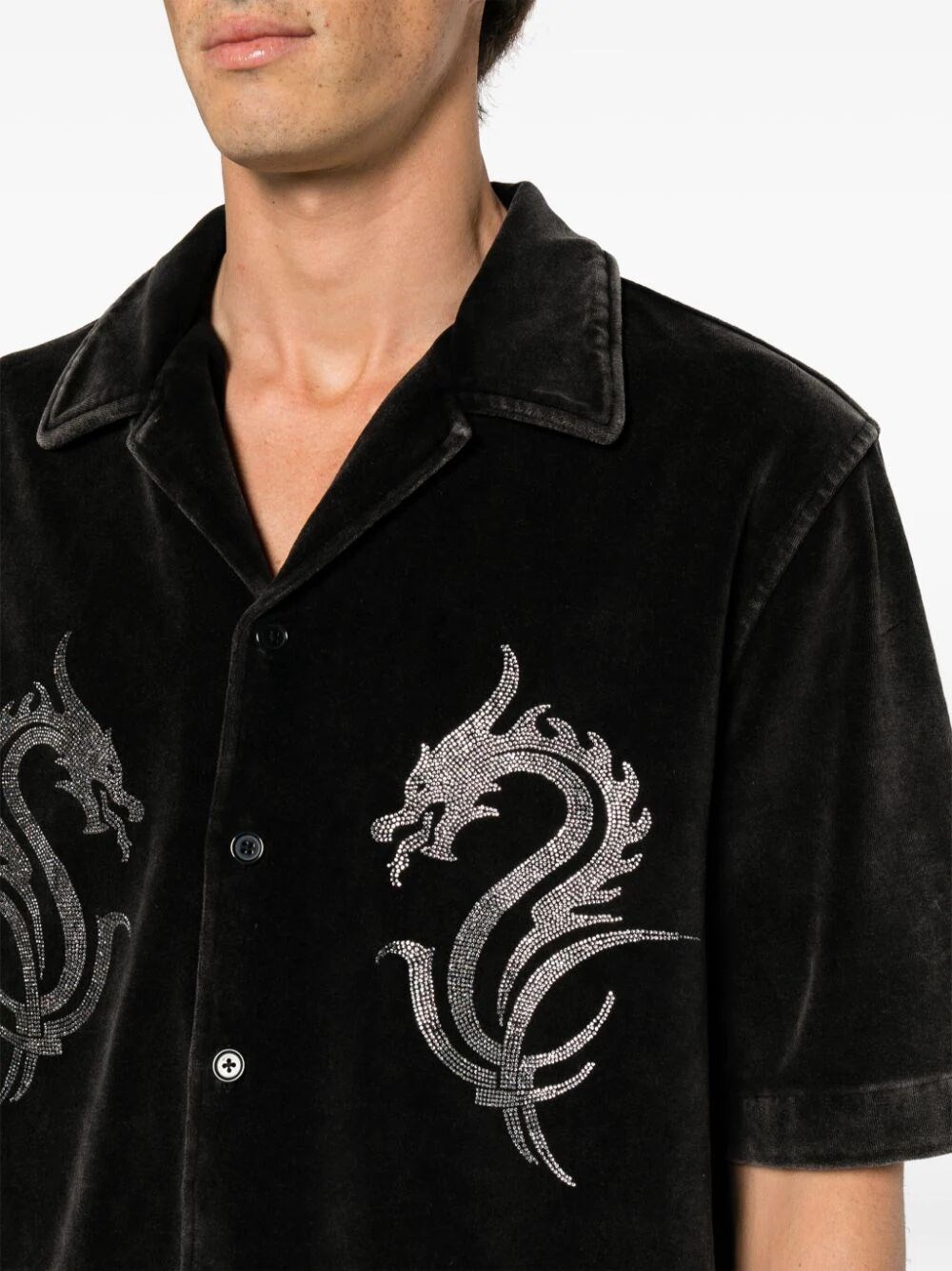 DRAGON SHIRT IN VELOUR