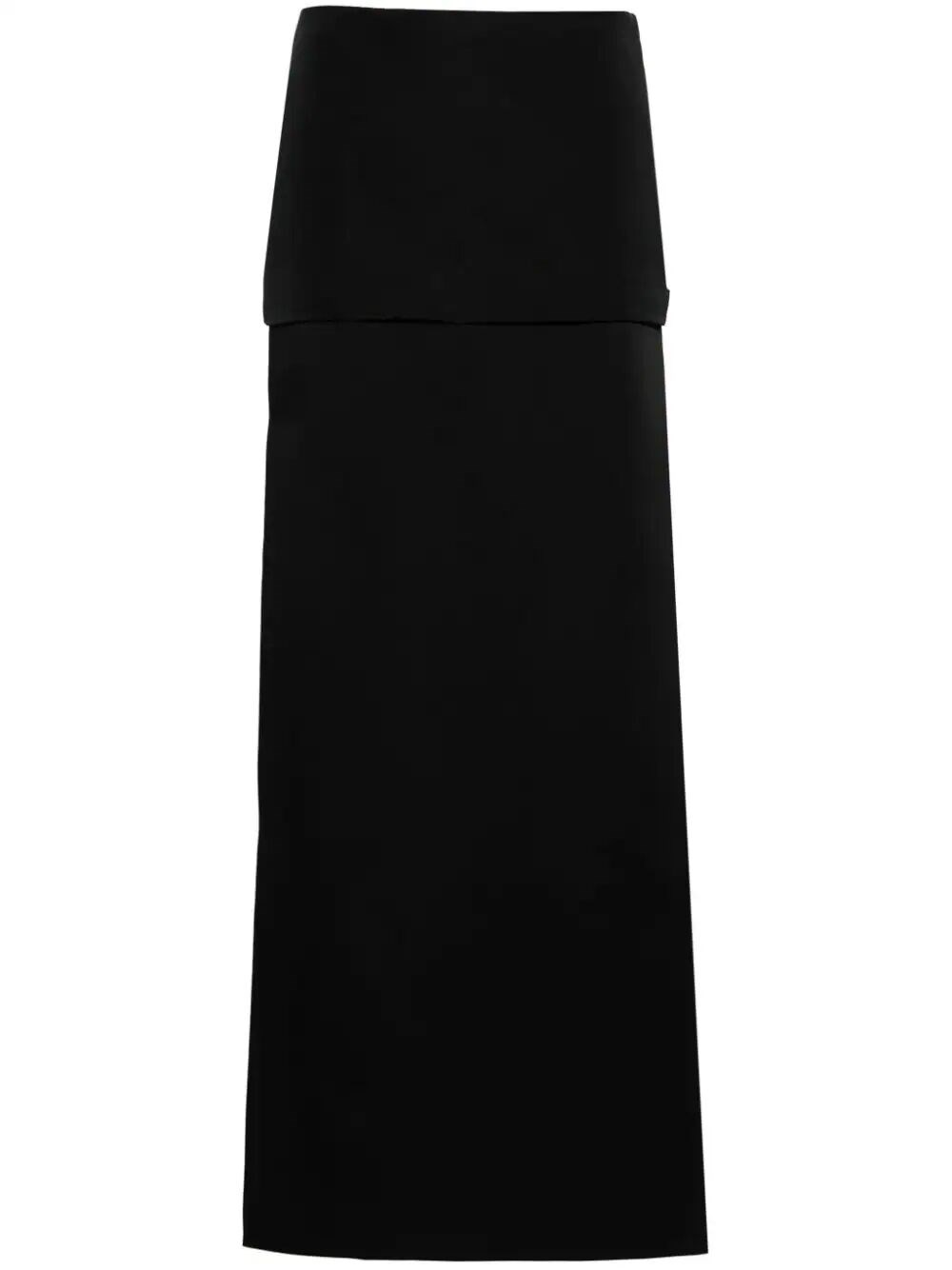 Shop Khaite The Saxon Long Skirt In Black