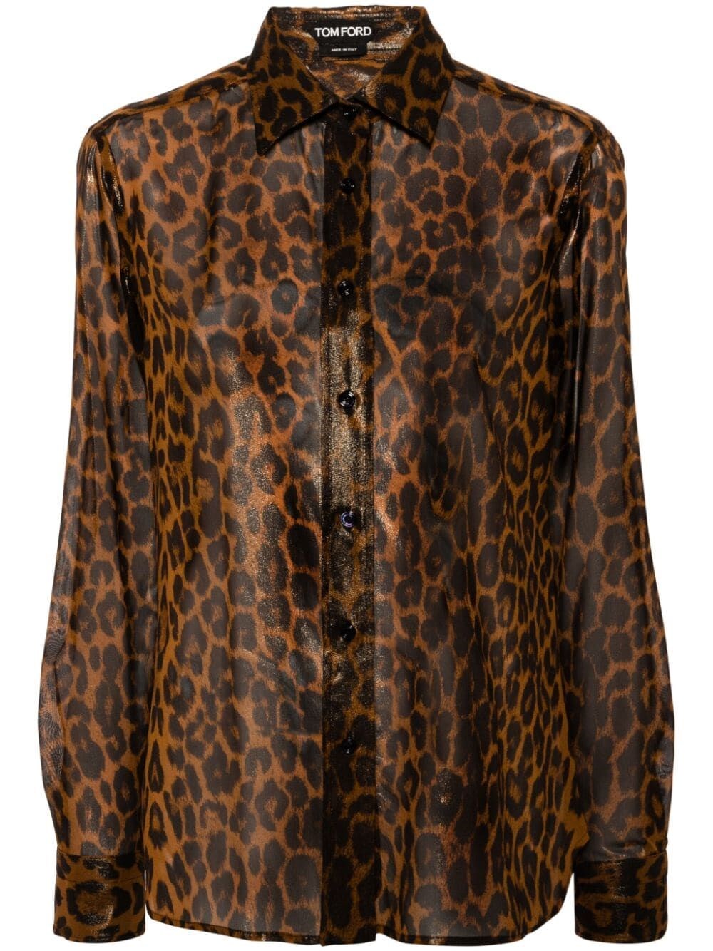 LEOPARD-PRINT SILK SHIRT