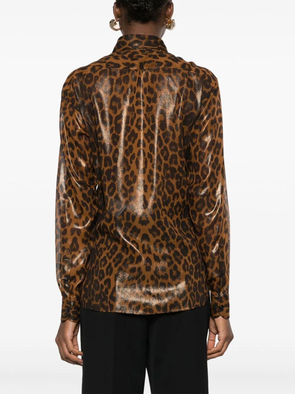 LEOPARD-PRINT SILK SHIRT