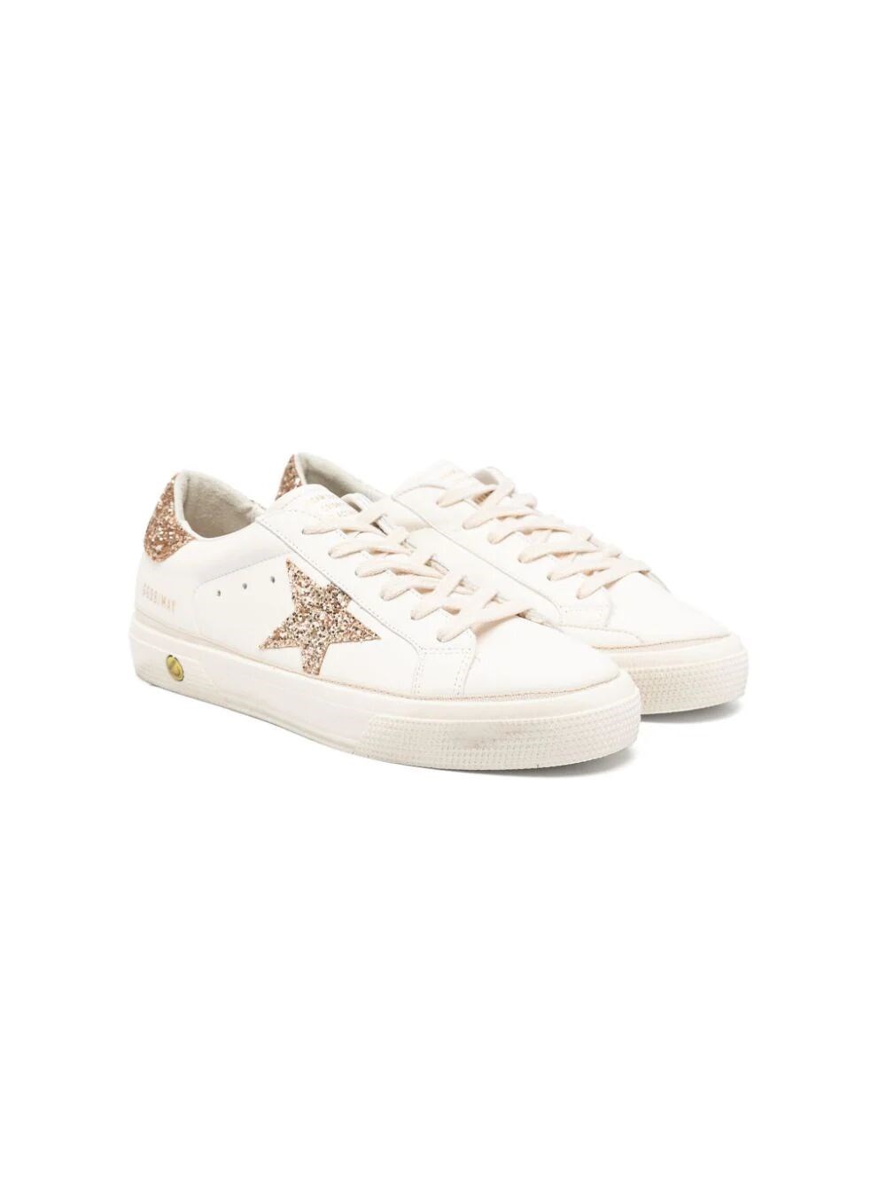 GOLDEN GOOSE MAY GLITTER SNEAKERS