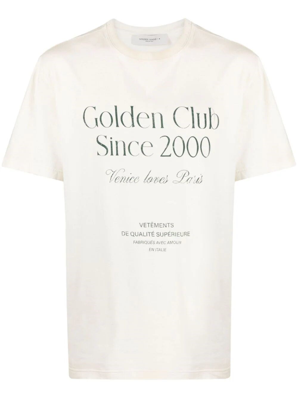 T-SHIRT WITH SLOGAN LETTERING