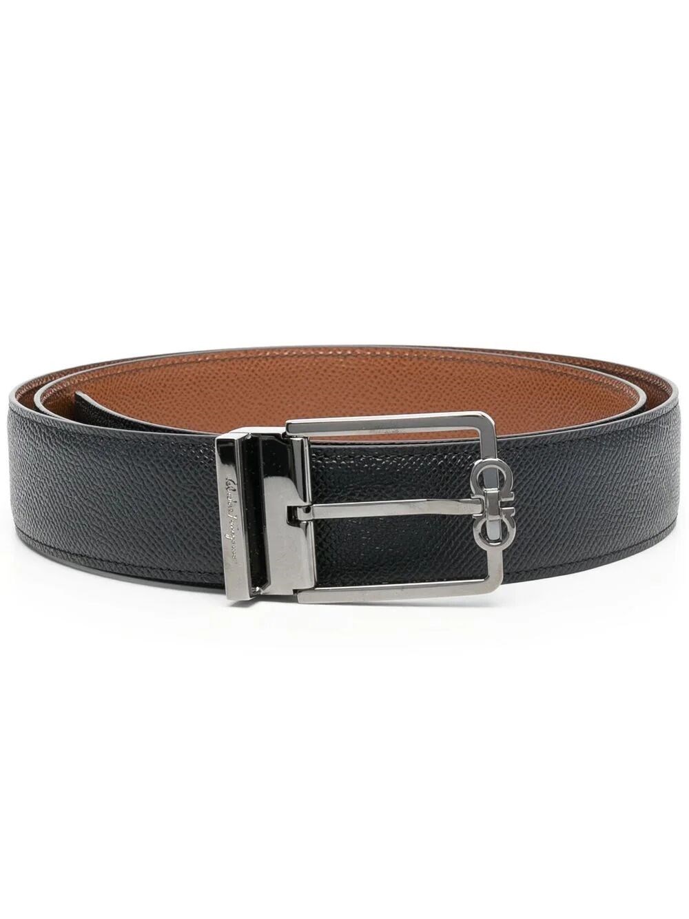 TWO-TONE LEATHER BELT