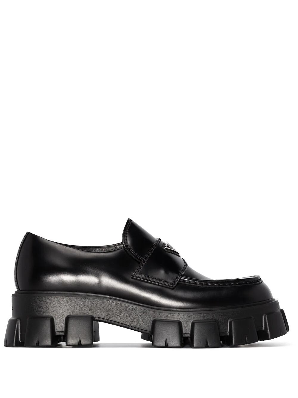 MONOLITH BRUSHED LEATHER LOAFERS