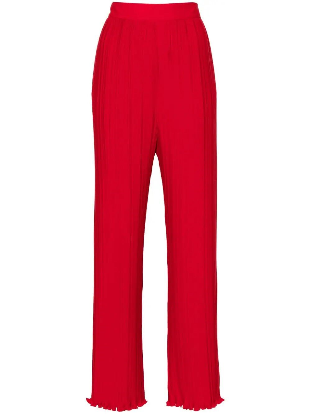 Lanvin Pleated Pants In Red