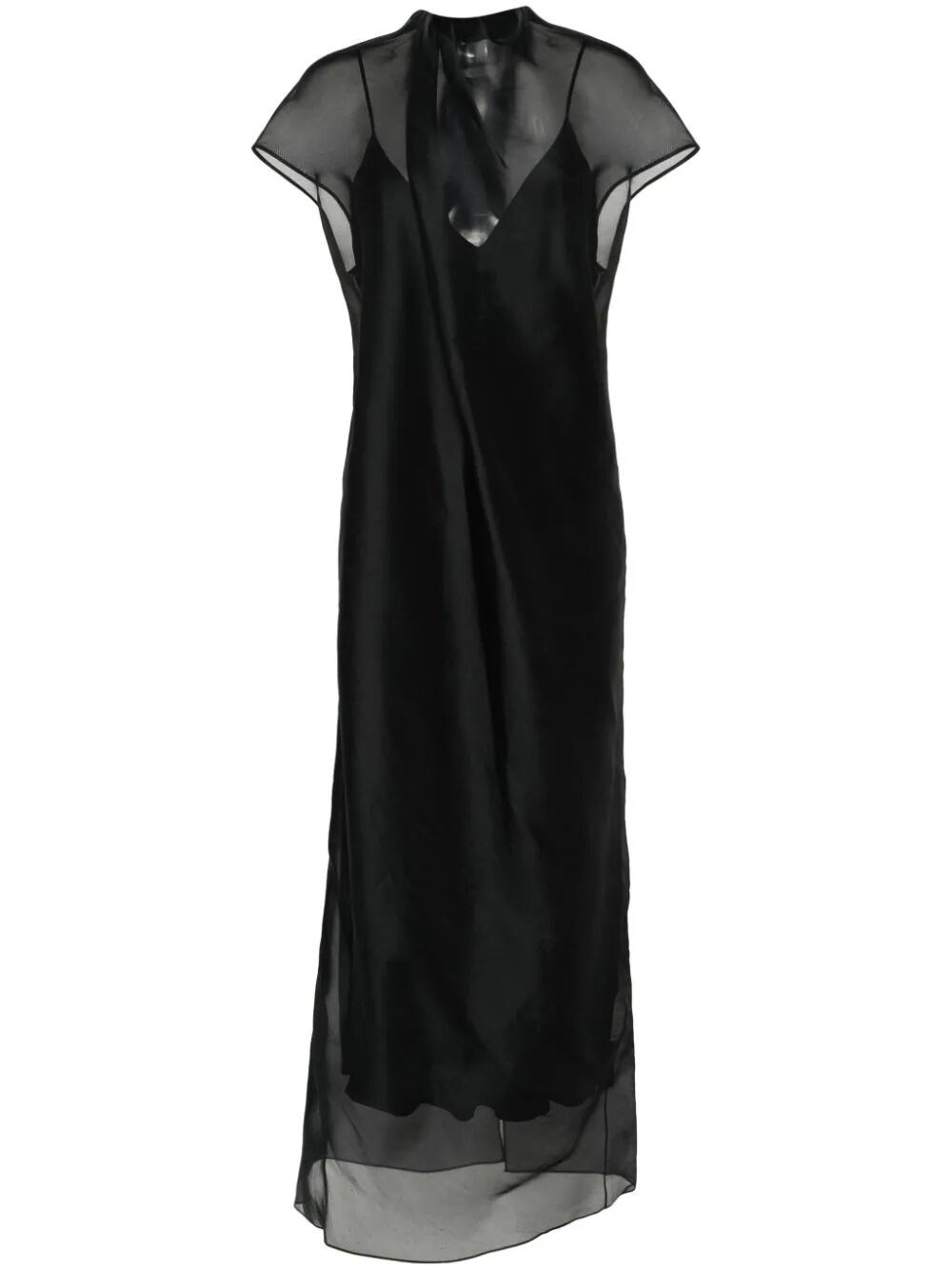 Shop Khaite Essie Long Dress In Black