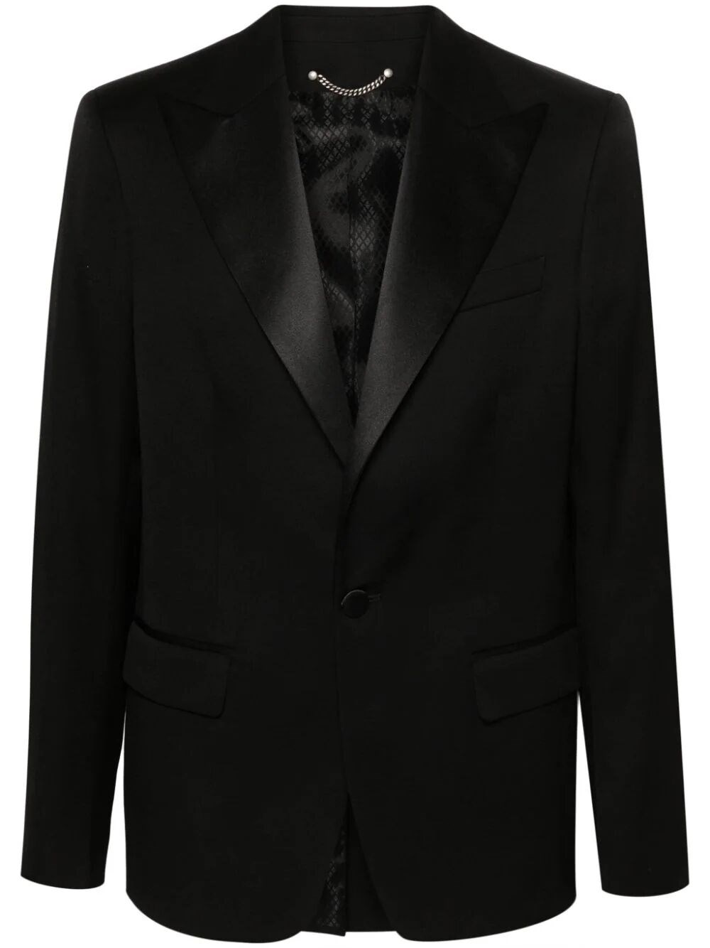 Shop Golden Goose Tuxedo Wool Jacket In Black