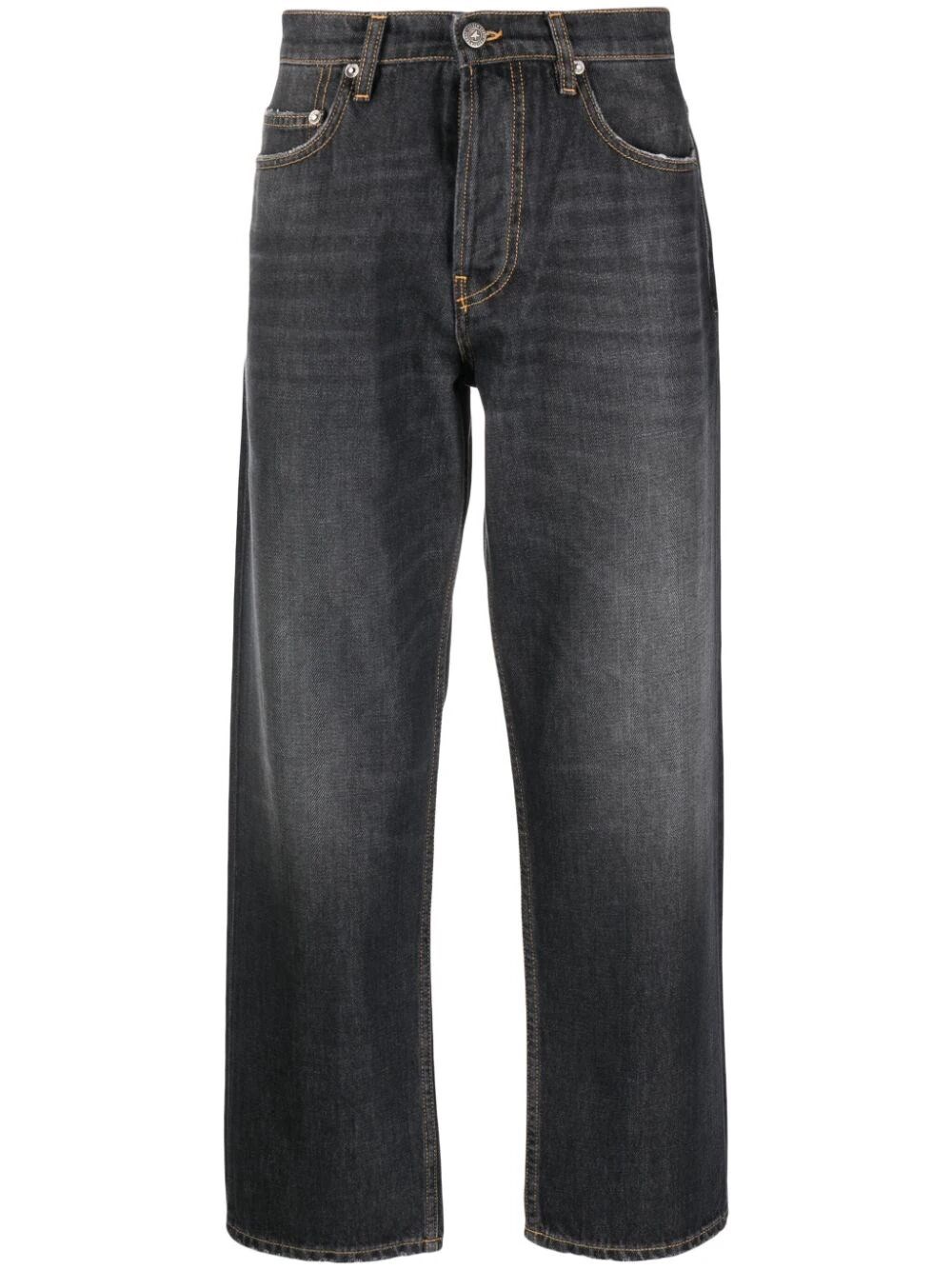 Shop Golden Goose Stonewashed-effect Jeans In Black