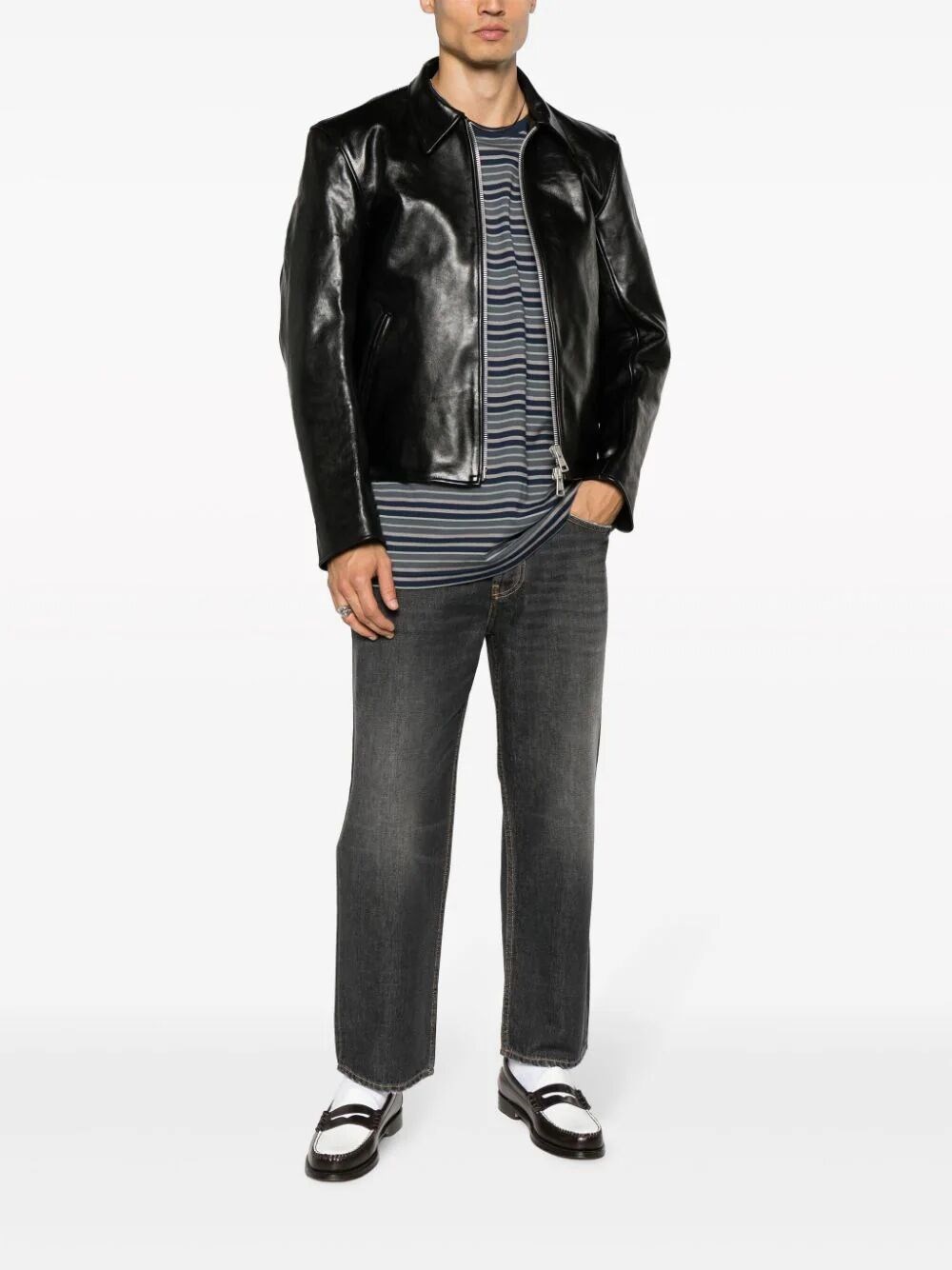 STONEWASHED-EFFECT JEANS