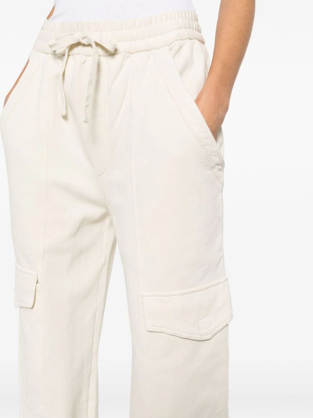 PEORANA COTTON FLEECE TROUSERS