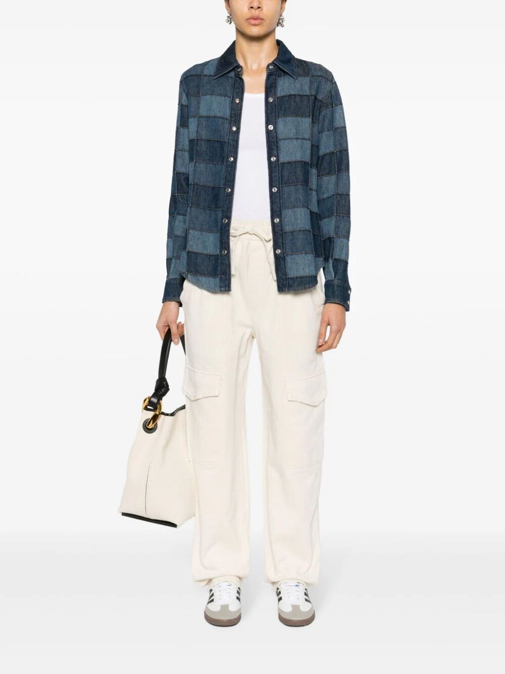 PEORANA COTTON FLEECE TROUSERS