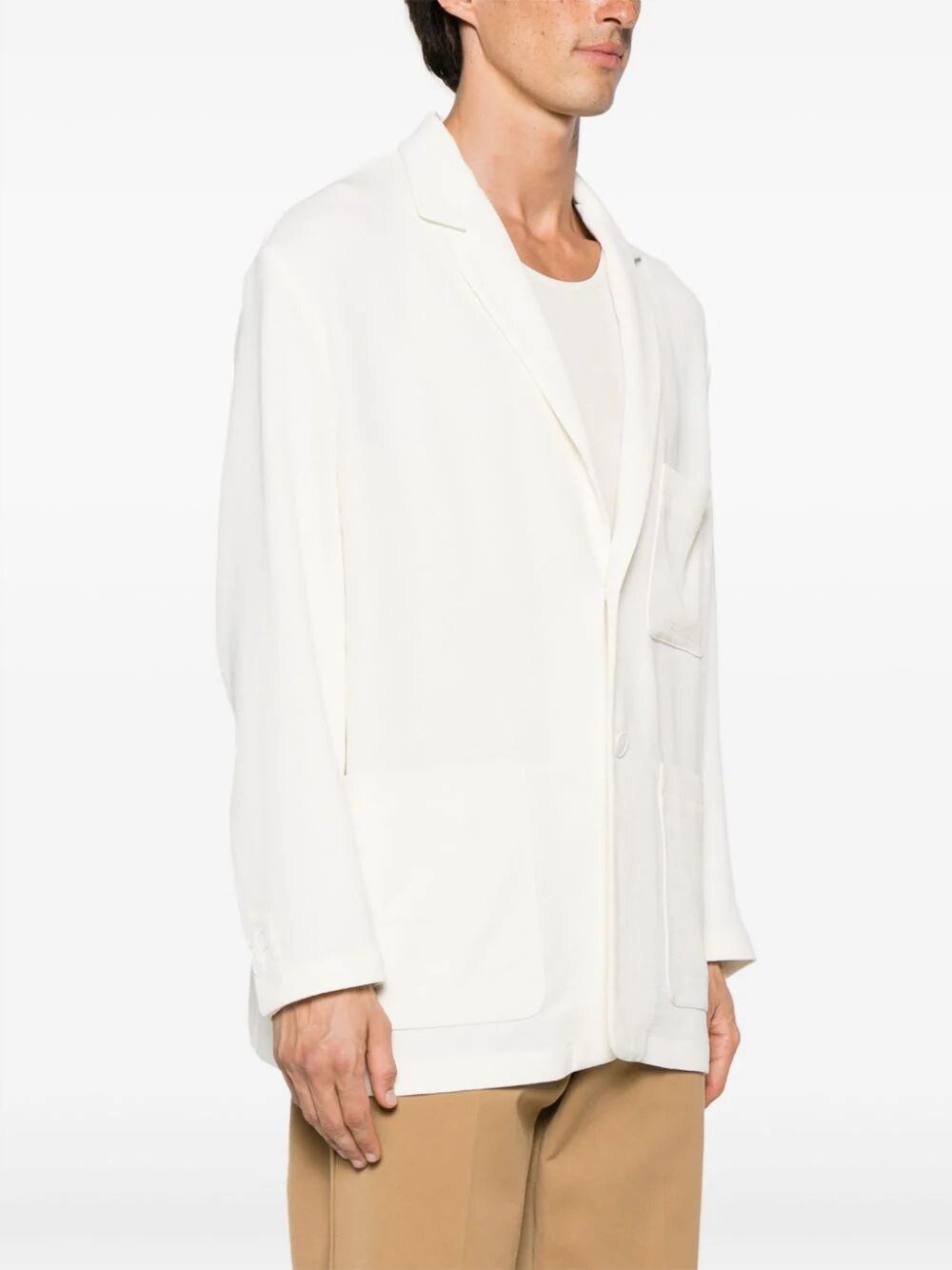 SINGLE-BREASTED WOOL JACKET