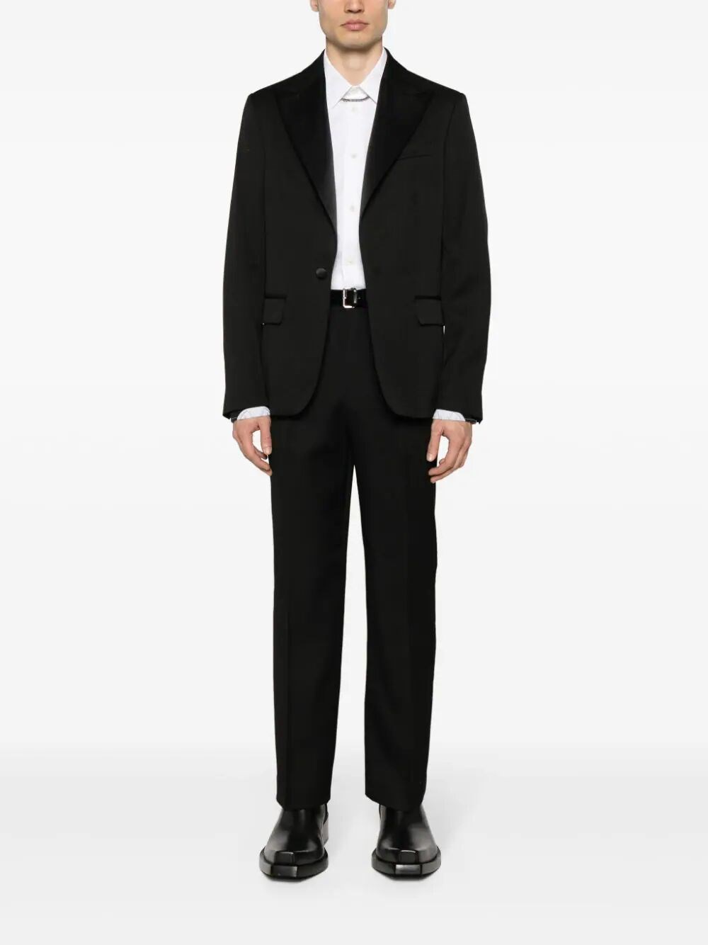 WOOL TUXEDO TROUSERS