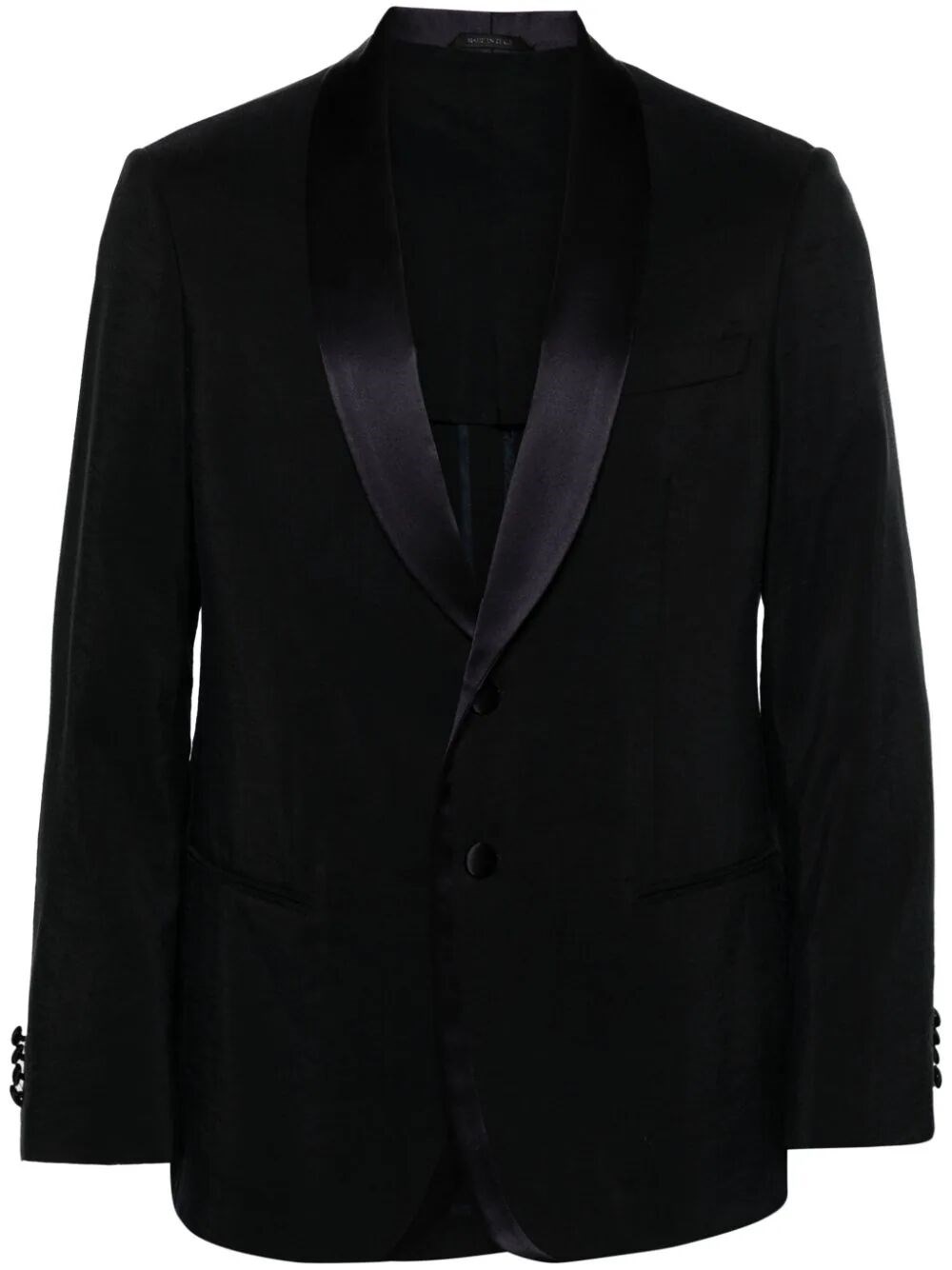 SOHO LINE SILK-BLEND TUXEDO JACKET 