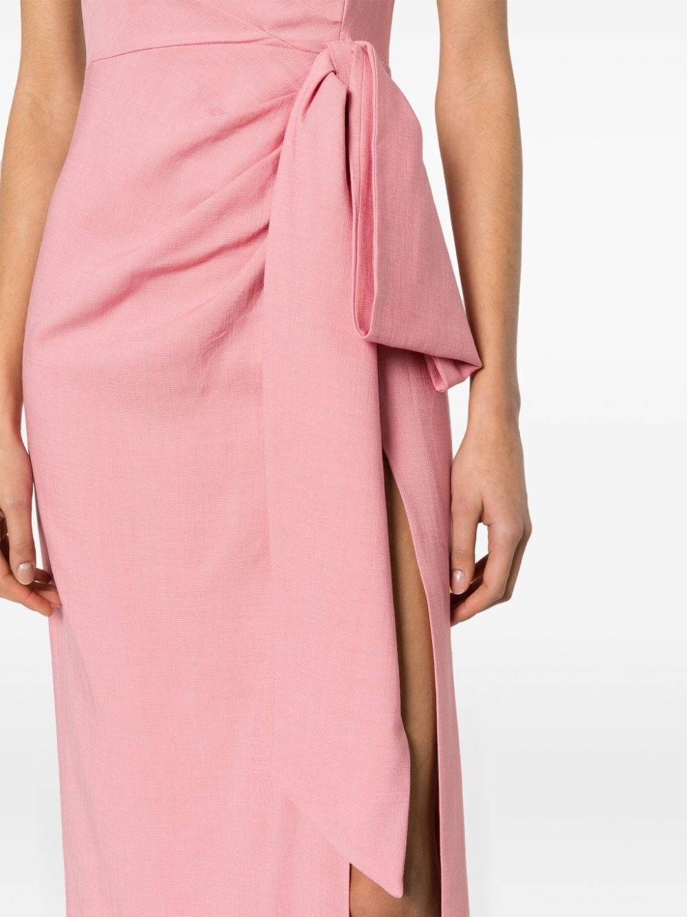 BOW-DETAIL LONG DRESS