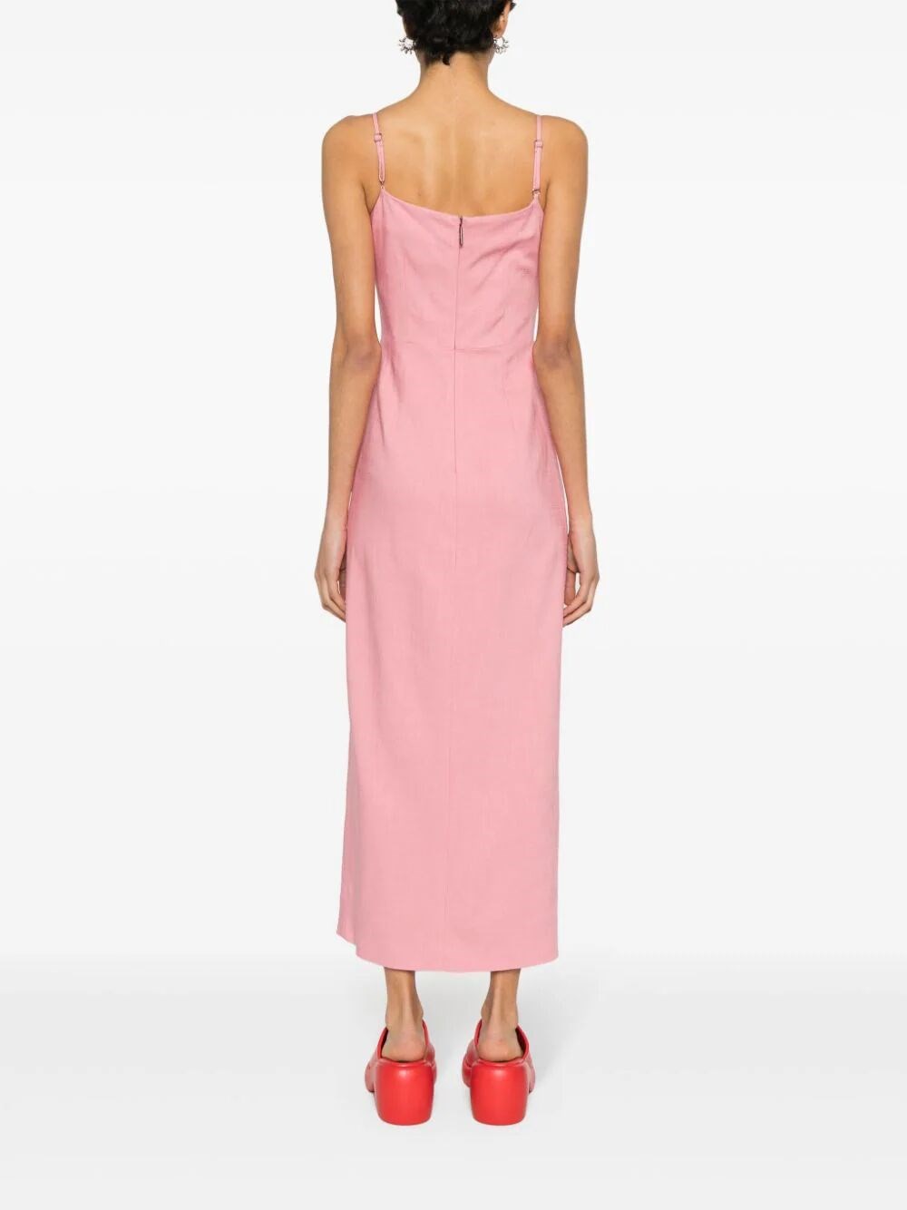 BOW-DETAIL LONG DRESS