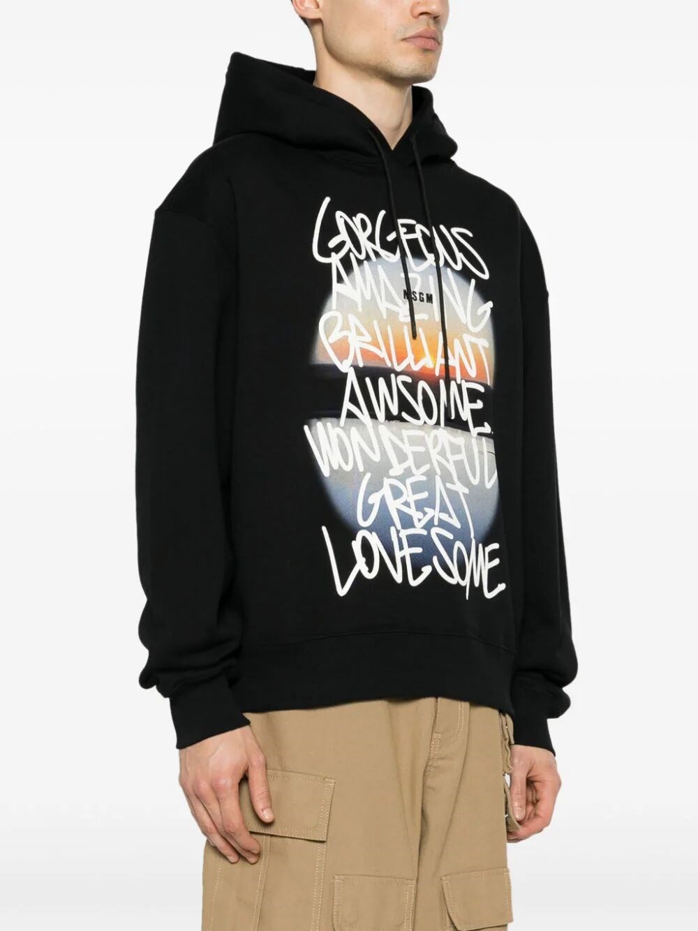 HOODIE WITH SUNSET GRAPHIC