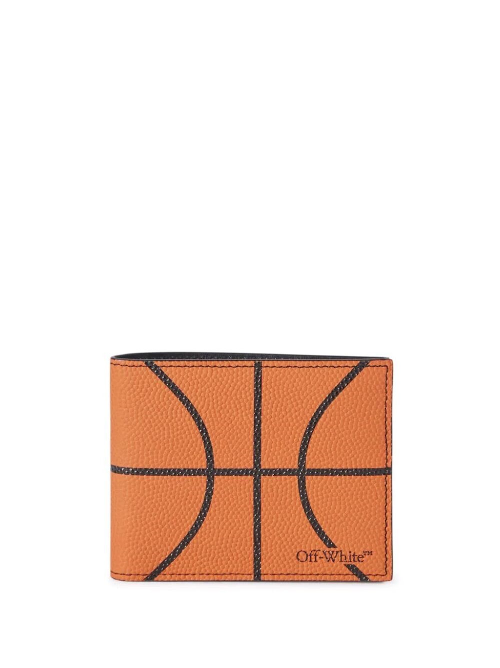 Shop Off-white Basketball Bi-fold Wallet In Yellow & Orange