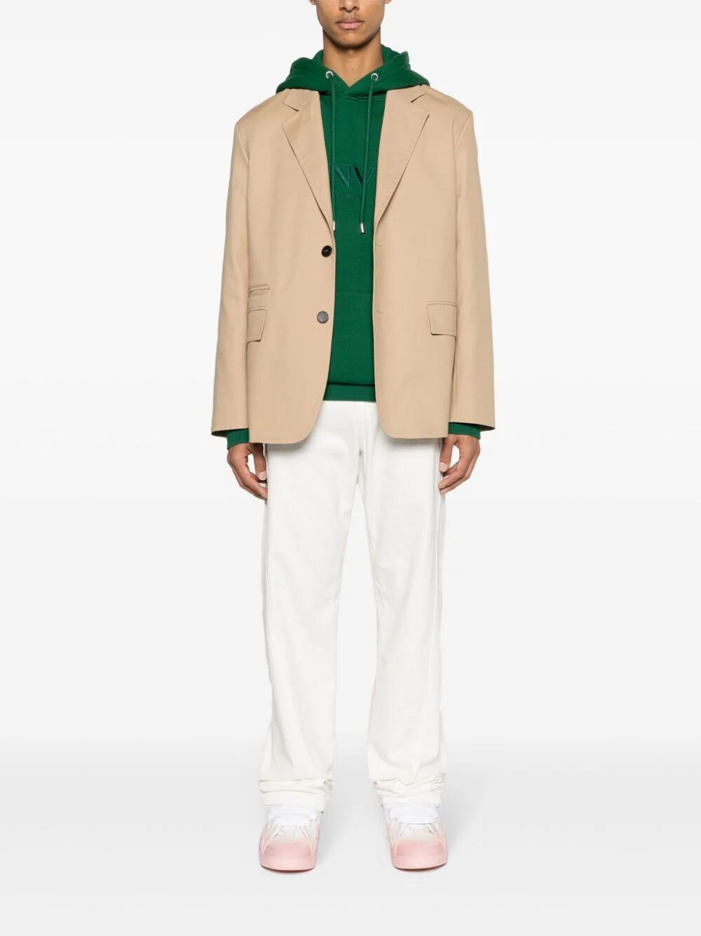 SINGLE-BREASTED COTTON BLAZER