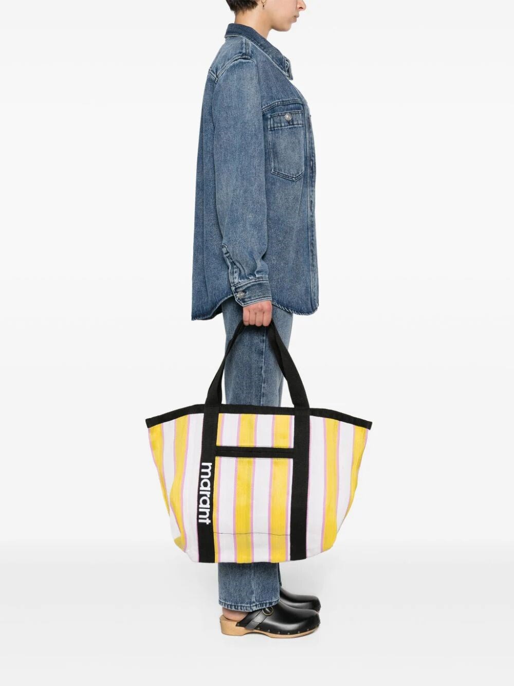 DARWEN STRIPED TOTE BAG