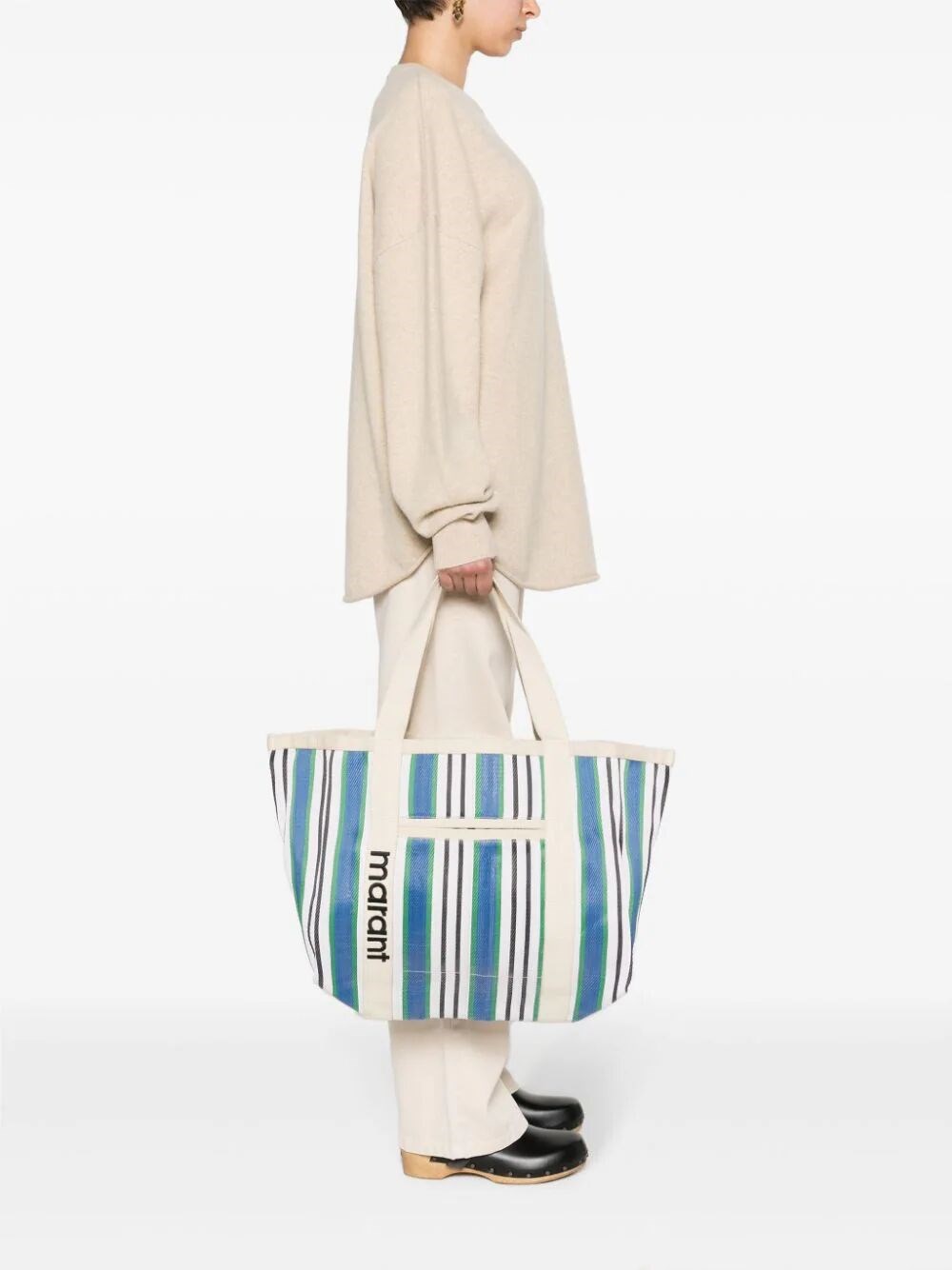 DARWEN STRIPED TOTE BAG