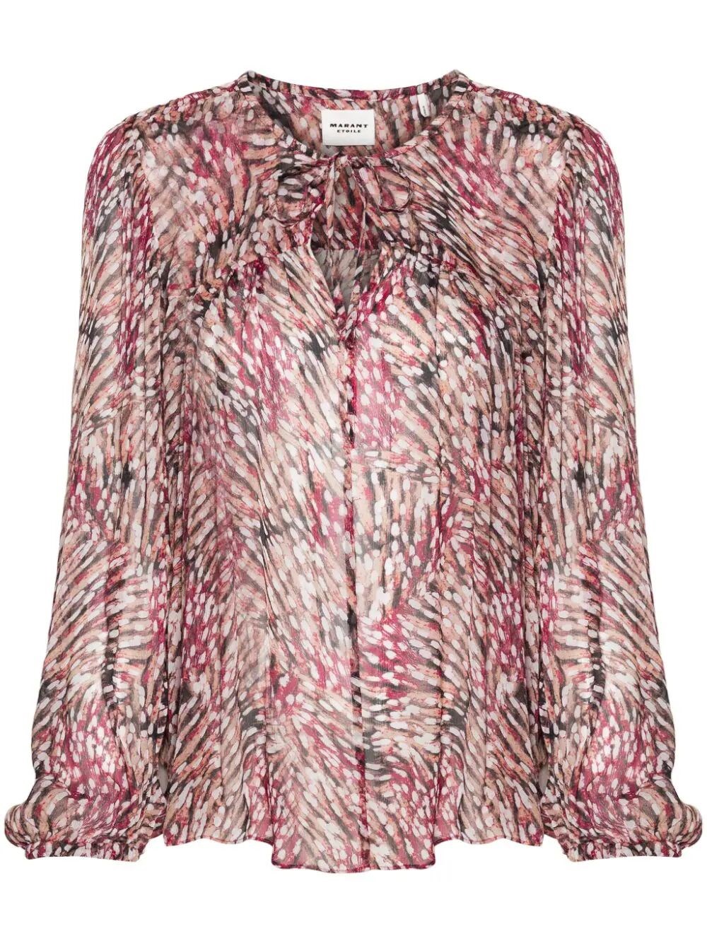 DAYTONEA PATTERNED CHIFFON BLOUSE