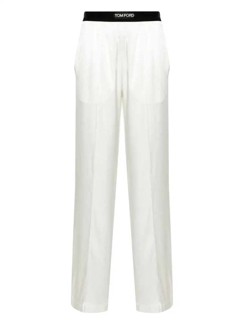 Tom Ford Primrose Liliac Silk Satin Pijama Pants In White