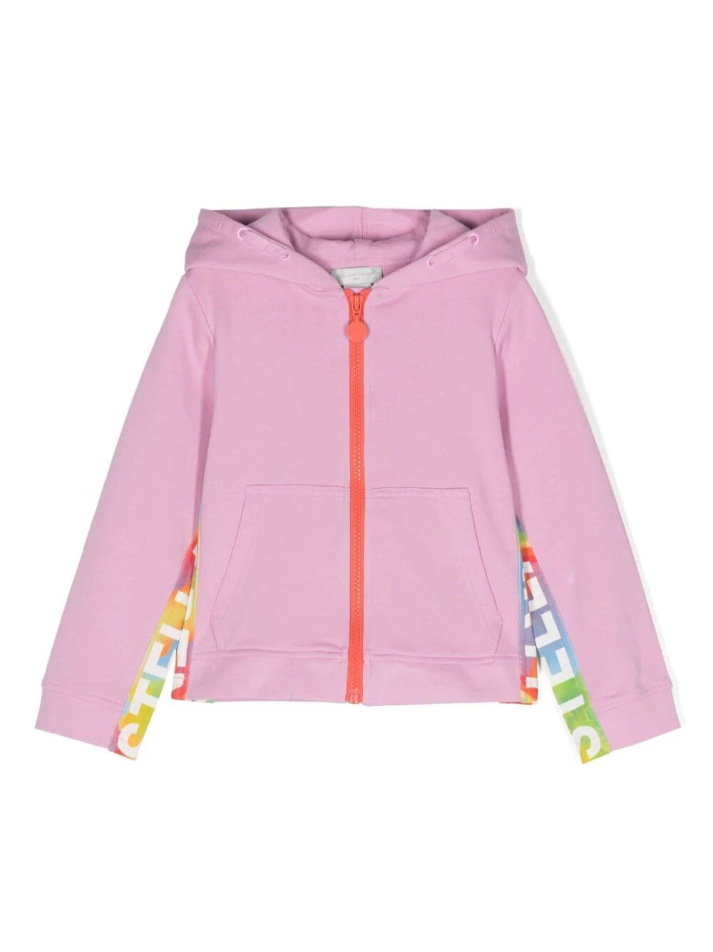 LOGO-PRINT ZIPPED HOODIE