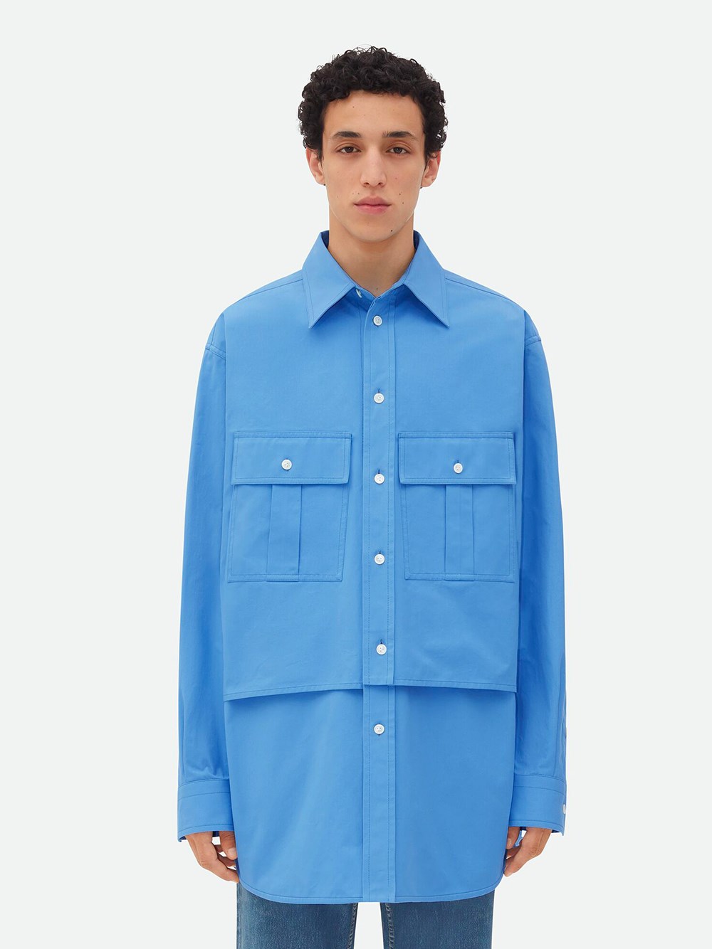 Double layer cotton shirt