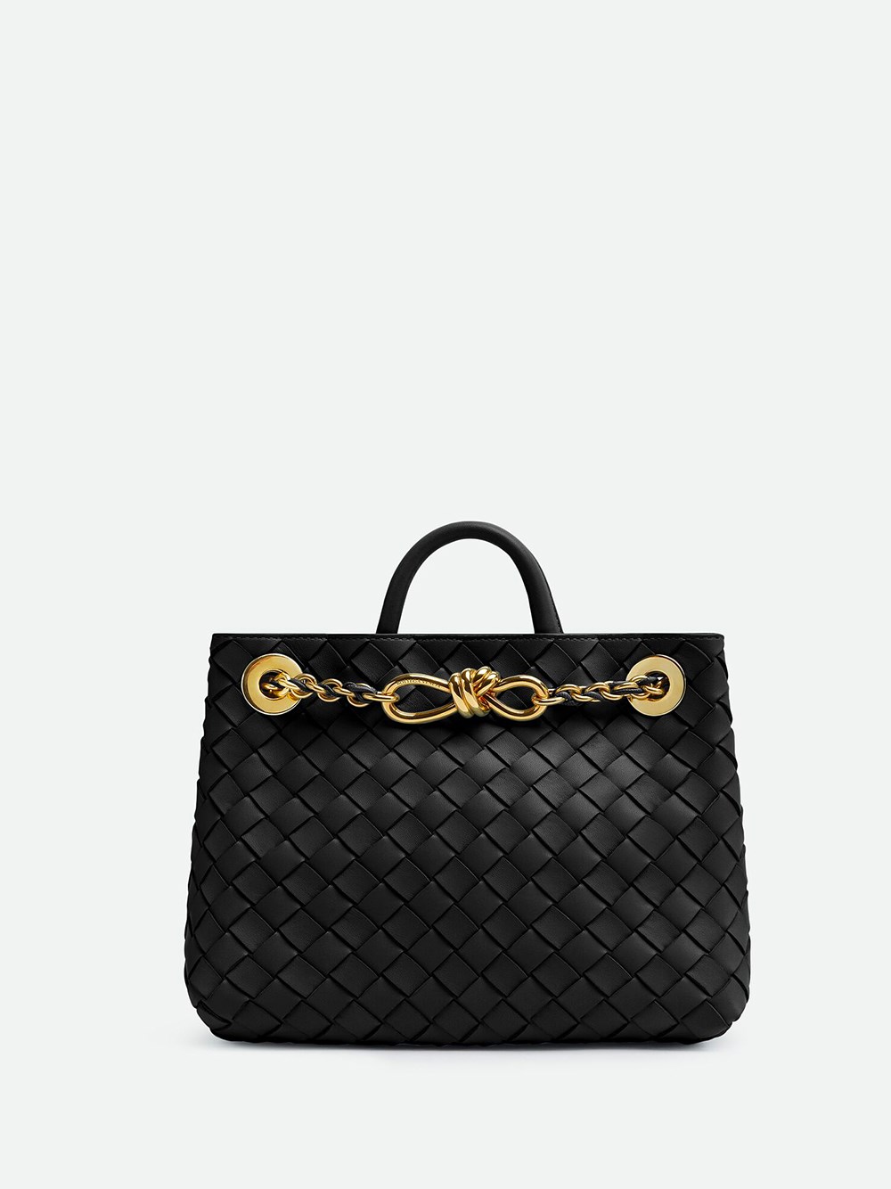 Bottega Veneta Andiamo Piccola Con Catena In Black