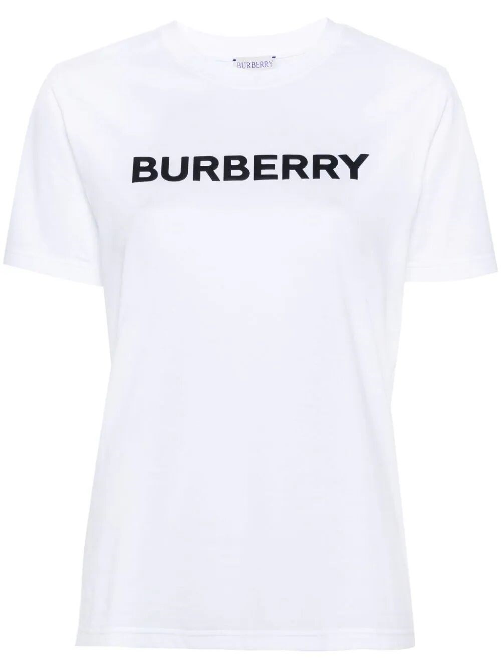 Shop Burberry Logo-print T-shirt In White