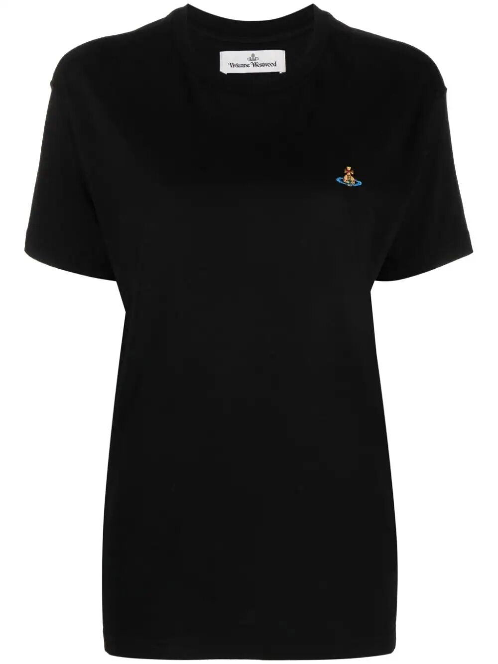 Shop Vivienne Westwood Multicolor Orb T-shirt In Black
