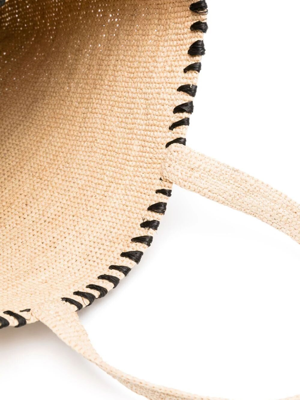 LOGO-EMBROIDERED RAFFIA TOTE BAG