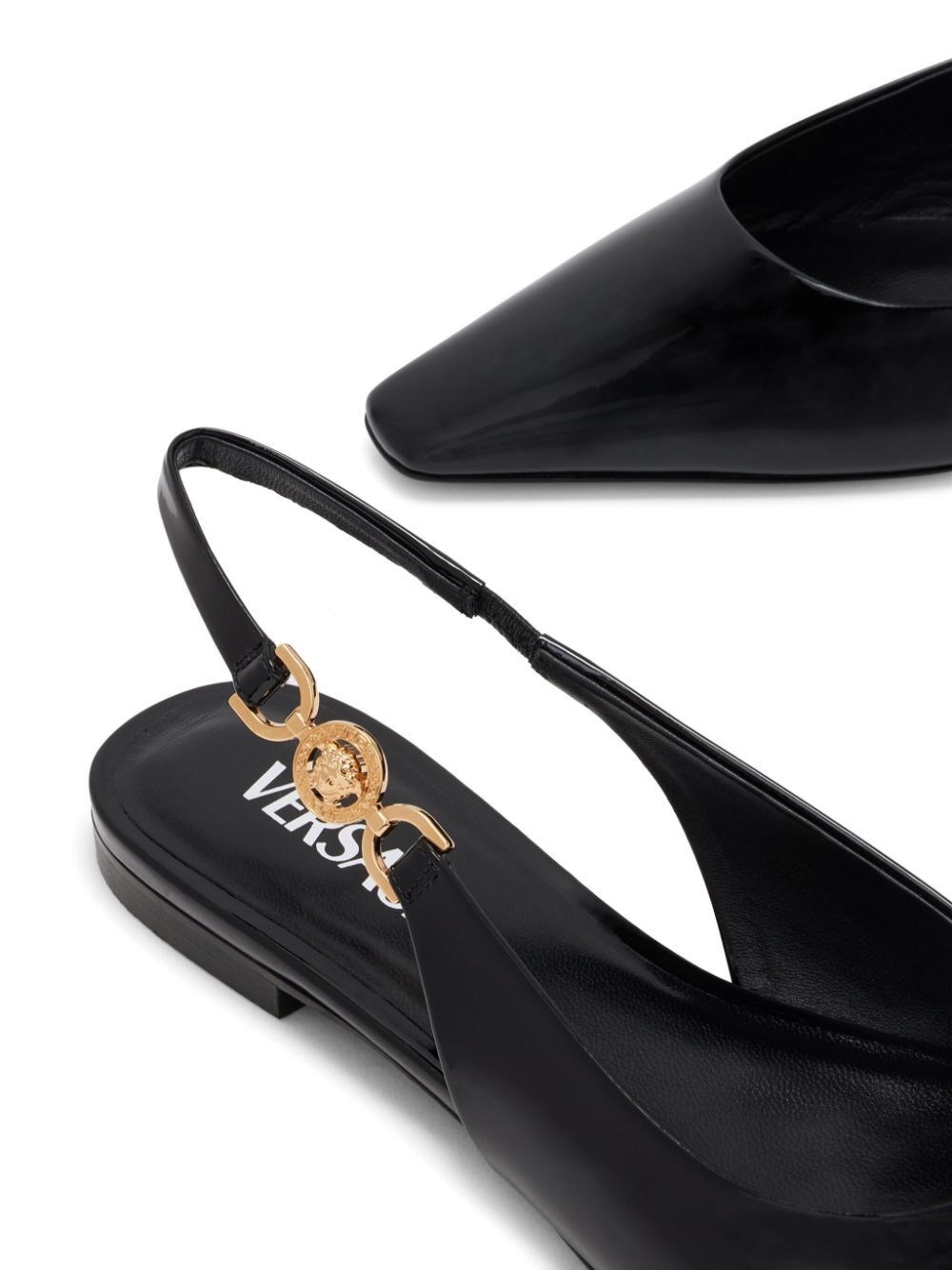 LEATHER FLAT SLINGBACK