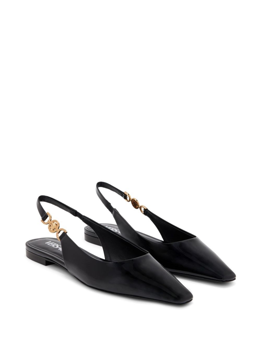 LEATHER FLAT SLINGBACK