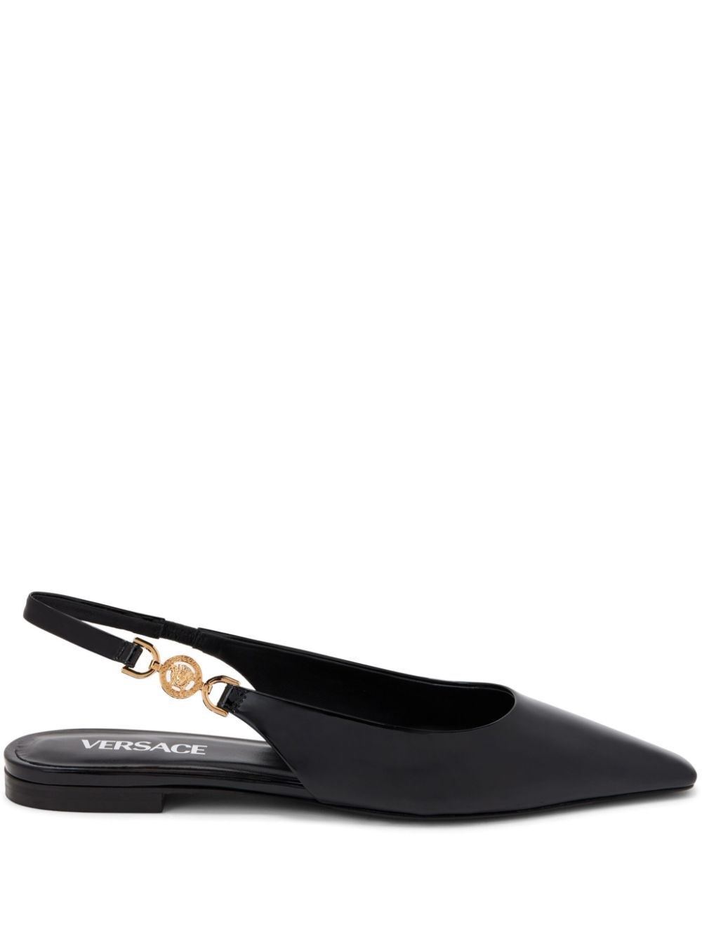 LEATHER FLAT SLINGBACK