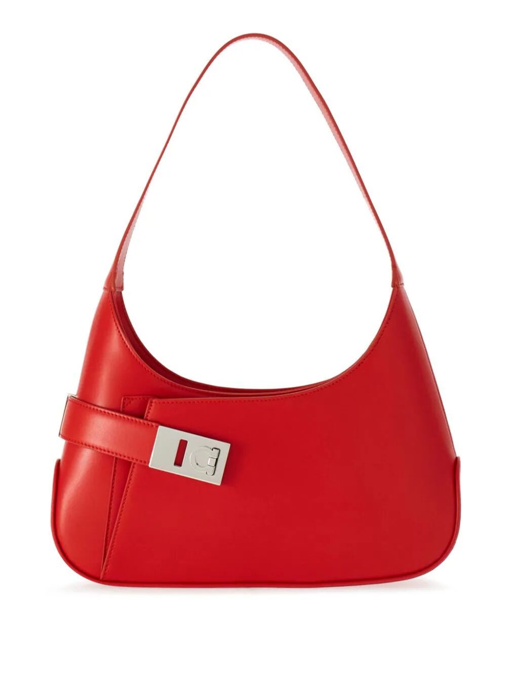 Shop Ferragamo Hobo Shoulder Bag In Red