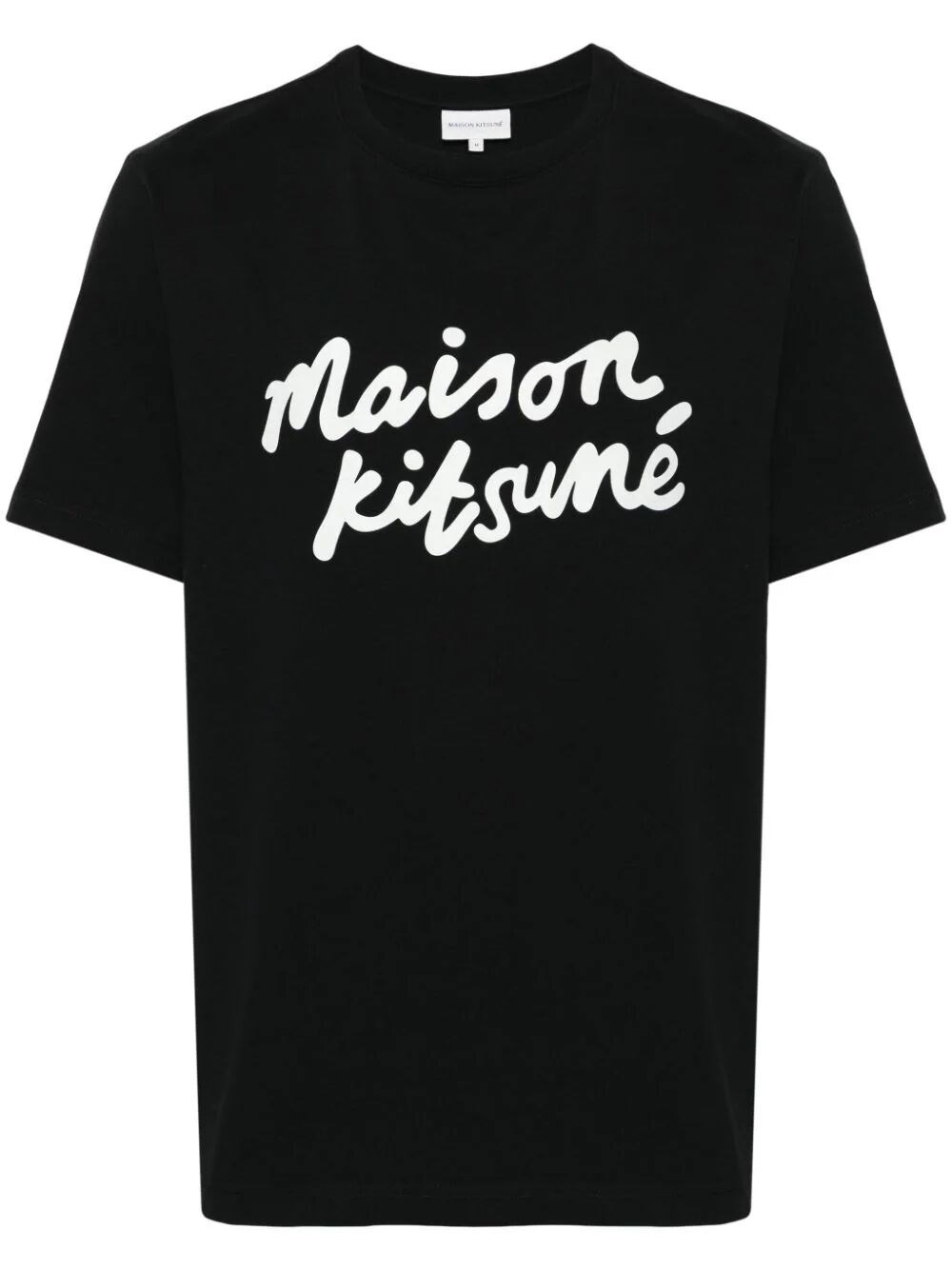 Shop Maison Kitsuné Handwriting Comfort T-shirt In Black