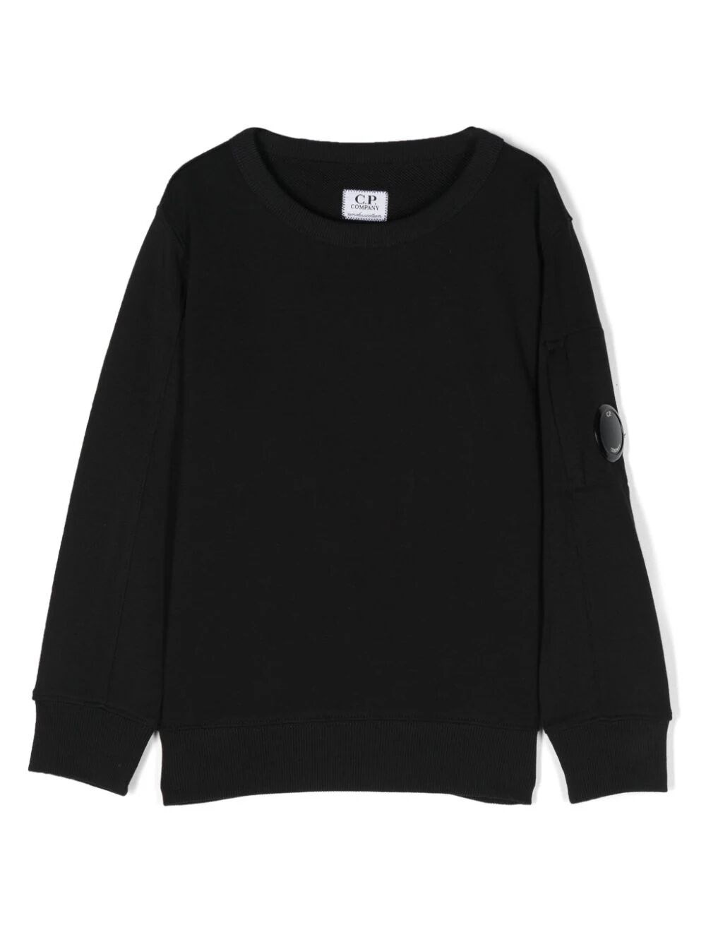 Shop C.p. Company Crew Neck Sweatshirt In Black