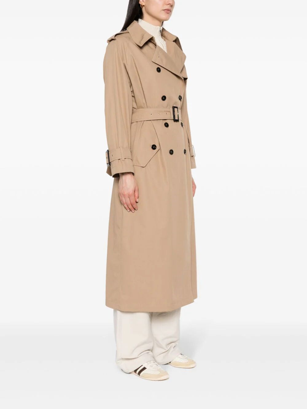 LIGHT COTTON CANVAS TRENCH COAT