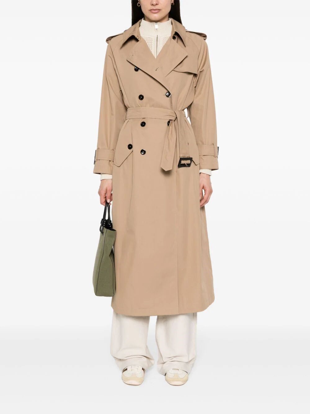 LIGHT COTTON CANVAS TRENCH COAT