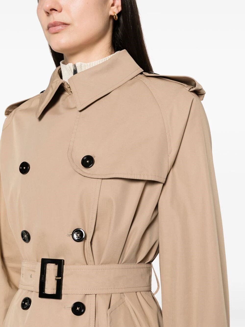 LIGHT COTTON CANVAS TRENCH COAT